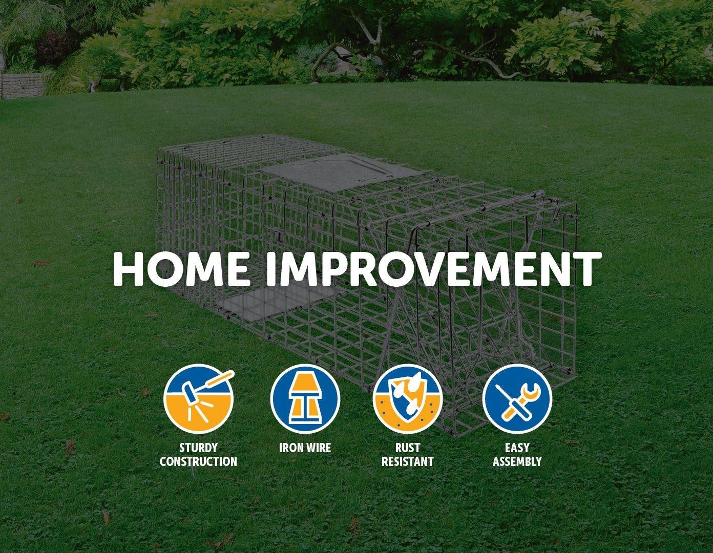 Trap Humane Possum Cage Live Animal Safe Catch Rabbit Cat Hare Fox Bird Deals499