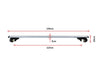 Universal Car Top Roof Rail Rack Cross Bar Aluminium Lockable 1350MM Deals499