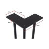 Set of 4 Industrial 3 - Rod Retro Hairpin Table Legs 12mm Steel Bench Desk - 41cm Black Deals499