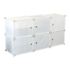 White Cube DIY Shoe Cabinet Rack Storage Portable Stackable Organiser Stand Deals499