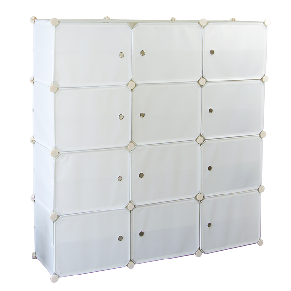 White Cube DIY Shoe Cabinet Rack Storage Portable Stackable Organiser Stand Deals499