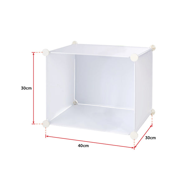 White Cube DIY Shoe Cabinet Rack Storage Portable Stackable Organiser Stand Deals499