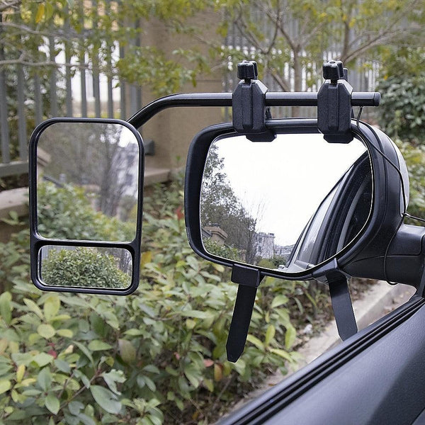 2x Towing Mirrors Pair Clip on Multi Fit Clamp On Towing Caravan 4X4 Trailer Deals499