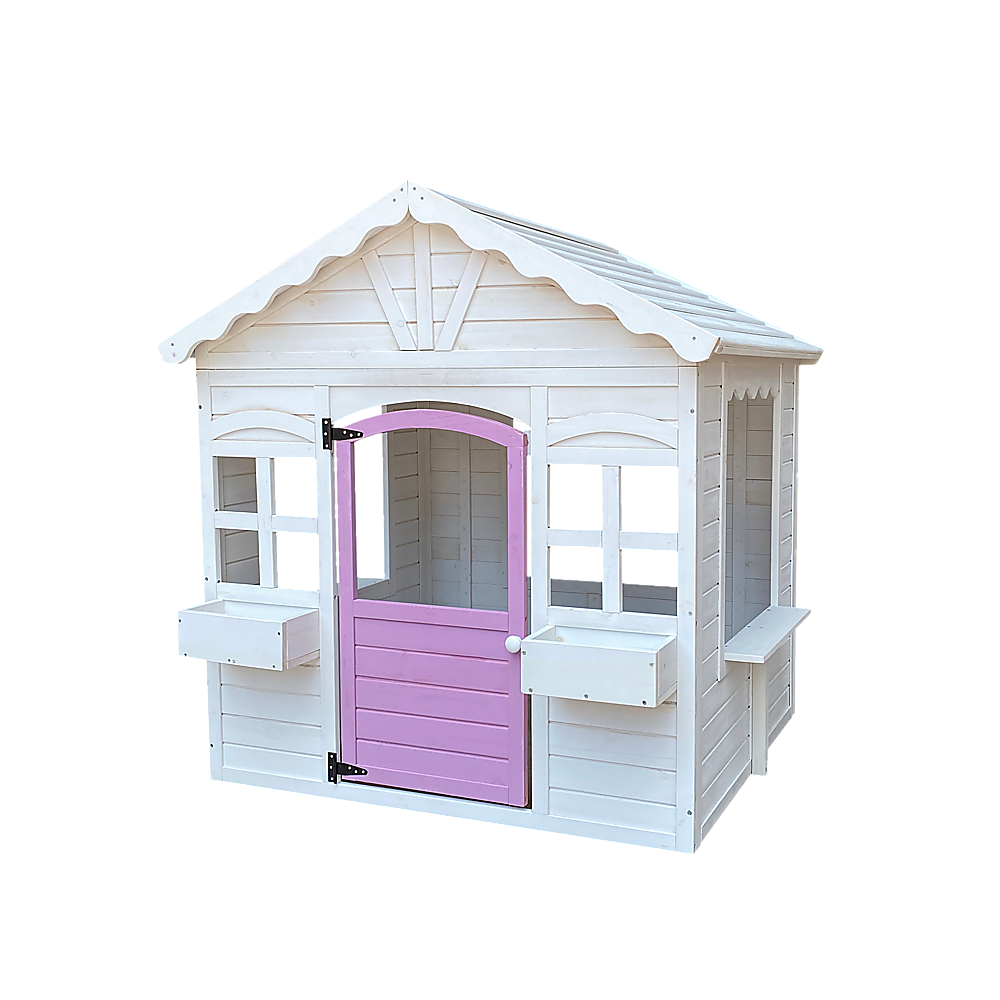 Cubby House Kids Wooden Outdoor Playhouse Cottage Play Children Timber Deals499