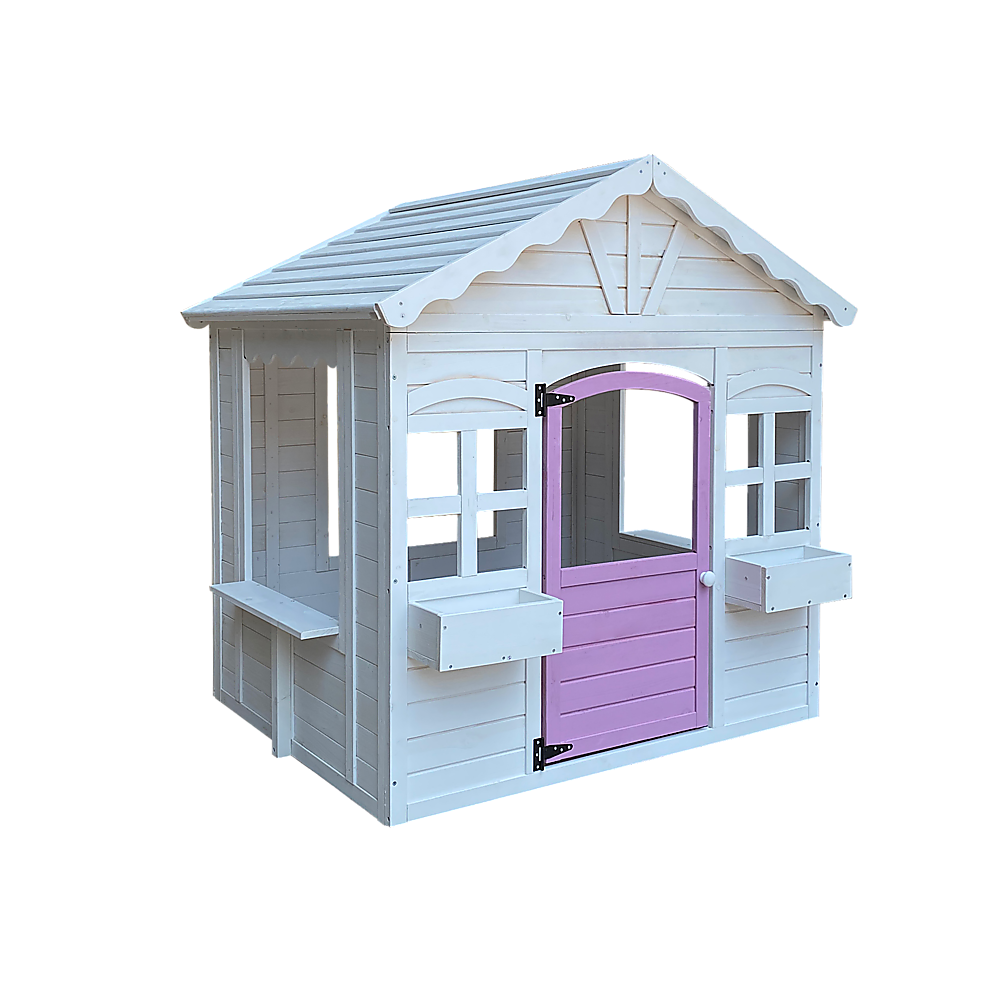 Cubby House Kids Wooden Outdoor Playhouse Cottage Play Children Timber Deals499