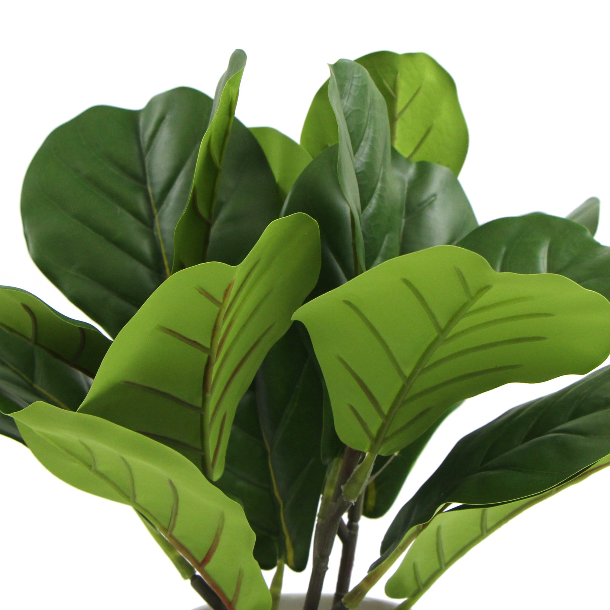 Decorative Potted Dense Artificial Fiddle Leaf Fig In Beautiful Decorative Bowl 37cm Deals499