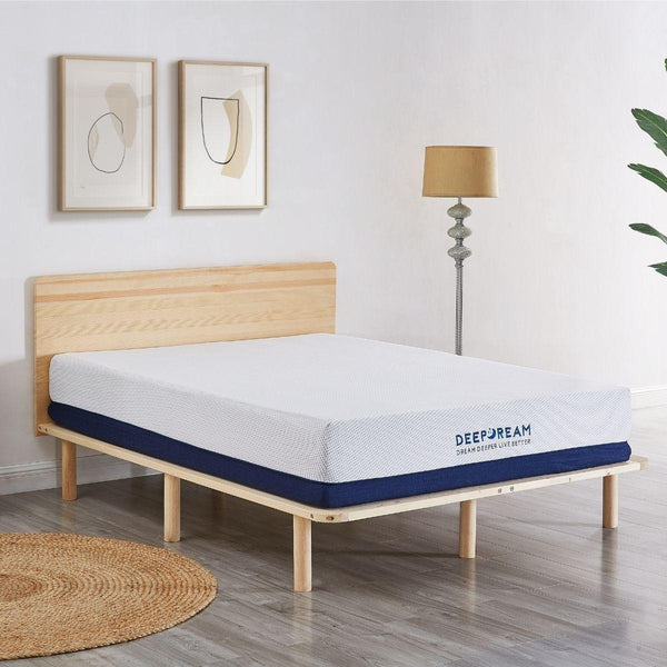 Plush Knitted Organic Cotton Memory Foam Mattress Queen Deals499