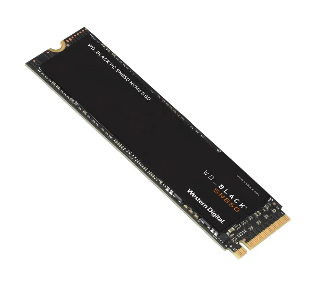 WESTERN DIGITAL WD Black SN850 500GB Gen4 NVMe SSD - 7000MB/s 5100MB/s R/W 300TBW 1000K/710K IOPS 1.75M Hrs MTBF M.2 2280 PCIe4.0 3D-NAND 5yrs Wty WESTERN DIGITAL