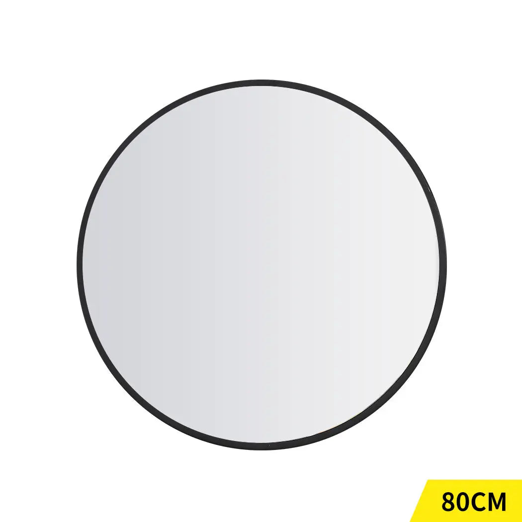 Wall Mirror Round Shaped Bathroom Makeup Mirrors Smooth Edge 80CM Deals499