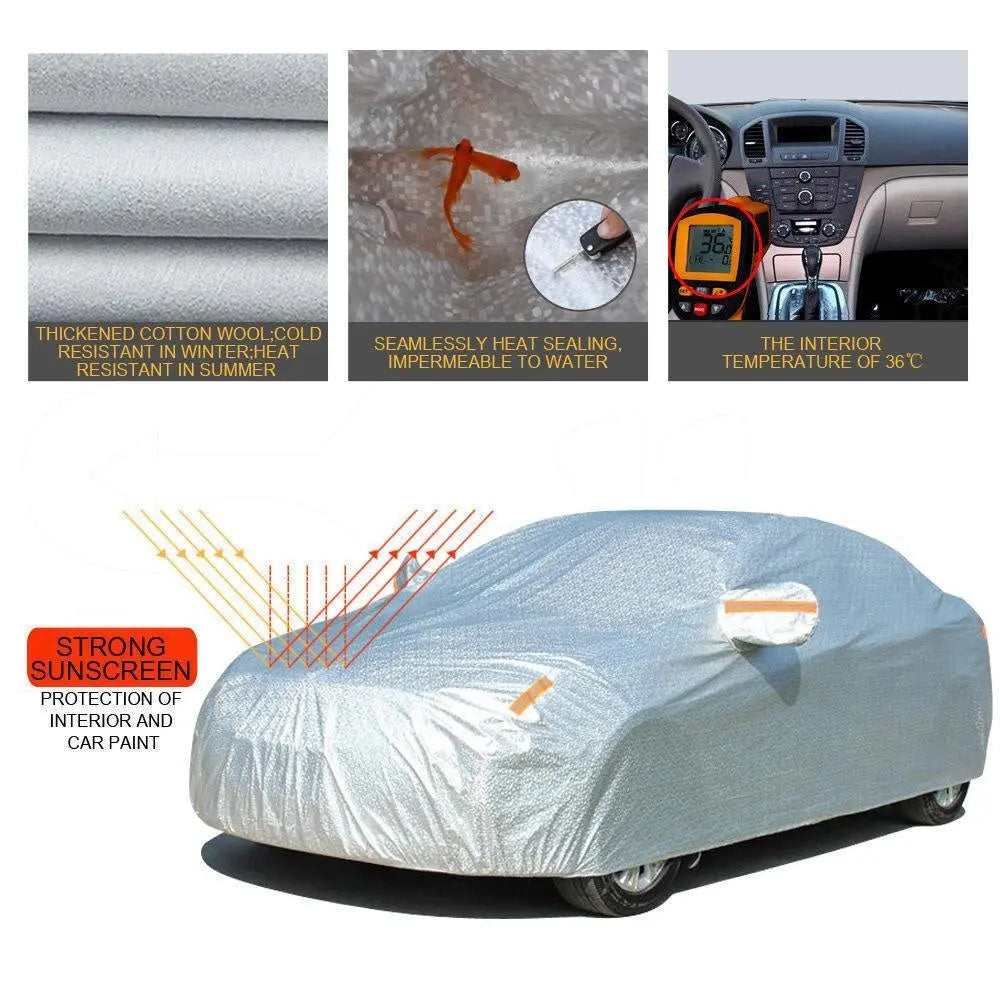 Waterproof Adjustable Large Car Covers Rain Sun Dust UV Proof Protection 3XL Deals499