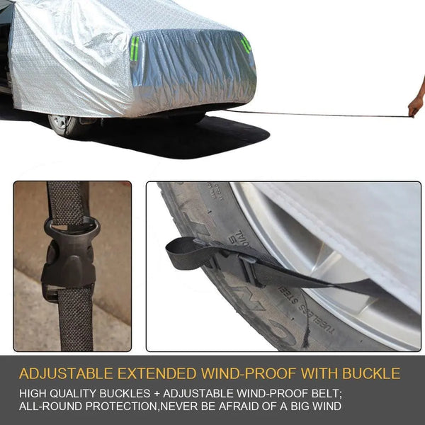 Waterproof Adjustable Large Car Covers Rain Sun Dust UV Proof Protection 3XL Deals499