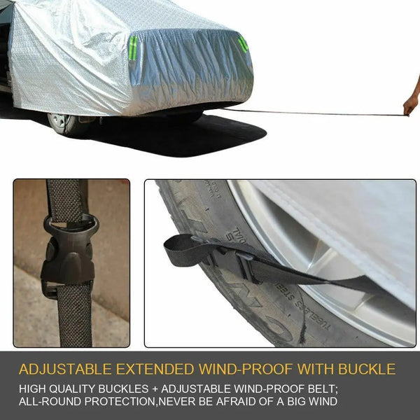 Waterproof Adjustable Large Car Covers Rain Sun Dust UV Proof Protection YXXL Deals499