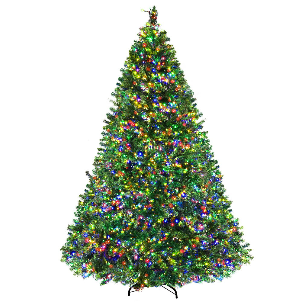 Jingle Jollys Christmas Tree 2.1M Xmas Tree with 2800 LED Lights Multi Colour Deals499