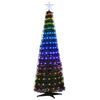 Jingle Jollys Christmas Tree 1.8M 298 LED Xmas Multi Colour Lights Optic Fibre Deals499