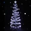 Jingle Jollys Christmas Tree 1.8M 320 LED Xmas Cold White Lights Optic Fibre Deals499