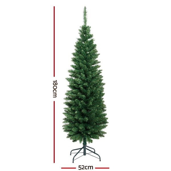 Jingle Jollys Christmas Tree 1.8M Xmas Trees Green Decorations 300 Tips Deals499