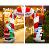 Jingle Jollys 3M Christmas Inflatable Archway with Santa Xmas Decor LED Deals499