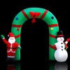 Jingle Jollys 2.8M Christmas Inflatable Giant Arch Way Santa Snowman Light Decor Deals499