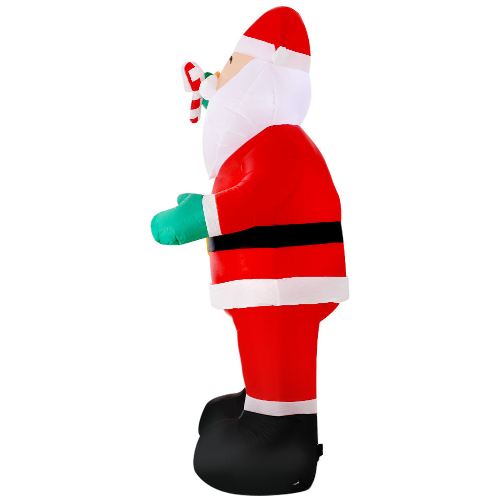 Jingle Jollys 3M Christmas Inflatable Santa Xmas Outdoor Decorations LED Lights Deals499