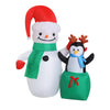 Jingle Jollys Inflatable Christmas 1.8M Snowman LED Lights Outdoor Decorations Deals499