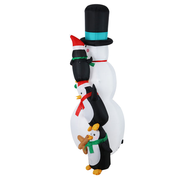 Jingle Jollys 2.4M Christmas Inflatable Snowman Xmas Lights Outdoor Decorations Deals499