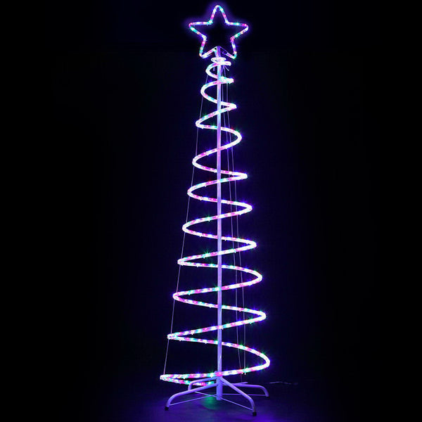 Jingle Jollys Christmas LED Motif Light 1.88M Tree Waterproof Colourful Deals499