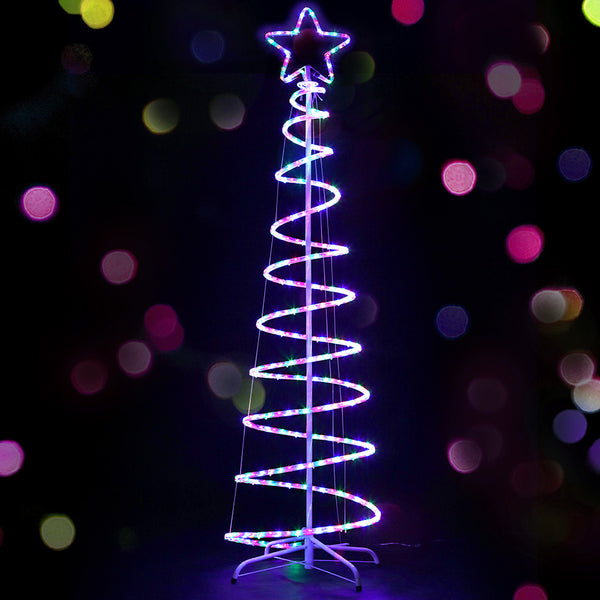 Jingle Jollys Christmas LED Motif Light 1.88M Tree Waterproof Colourful Deals499