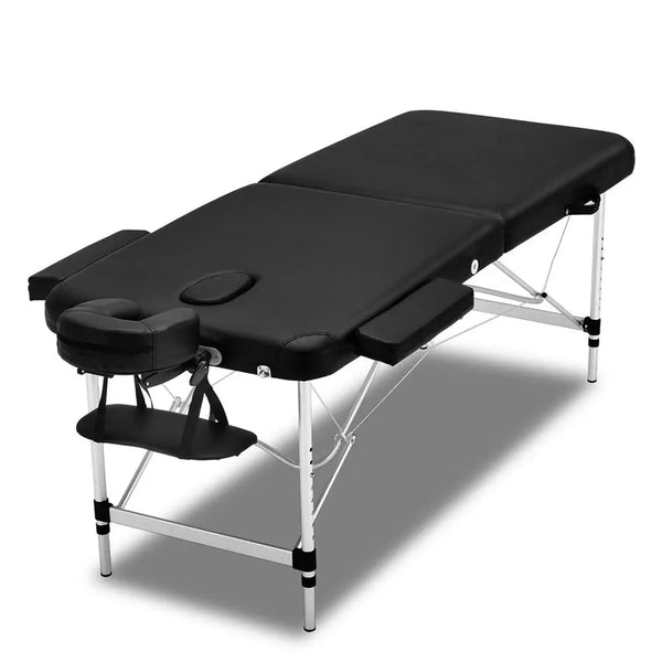 Zenses 2 Fold Portable Aluminium Massage Table - Black Deals499