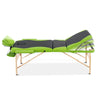 Zenses 3 Fold Portable Wood Massage Table - Black & Lime Deals499