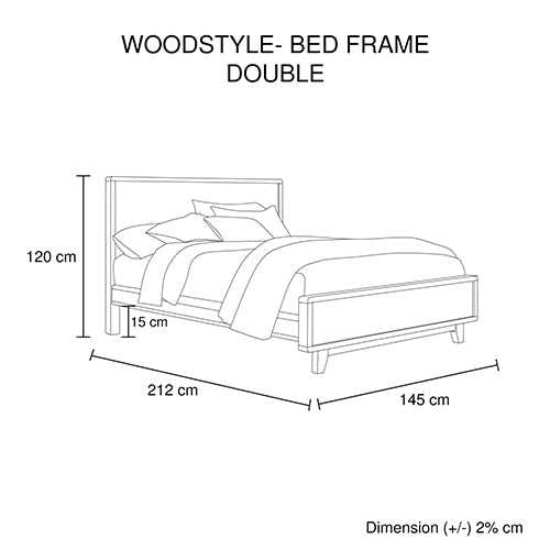 5 Pieces Bedroom Suite King Size in Solid Wood Antique Design Light Brown Bed, Bedside Table , Tallboy & Dresser Deals499