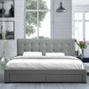 Levede Bed Frame Double King Fabric With Drawers Storage Wooden Mattress Grey Deals499