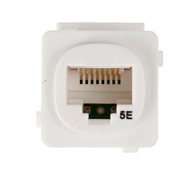 Australian Style Cat 5E RJ45 Jack. Universal Termination. 50 pack. White Deals499