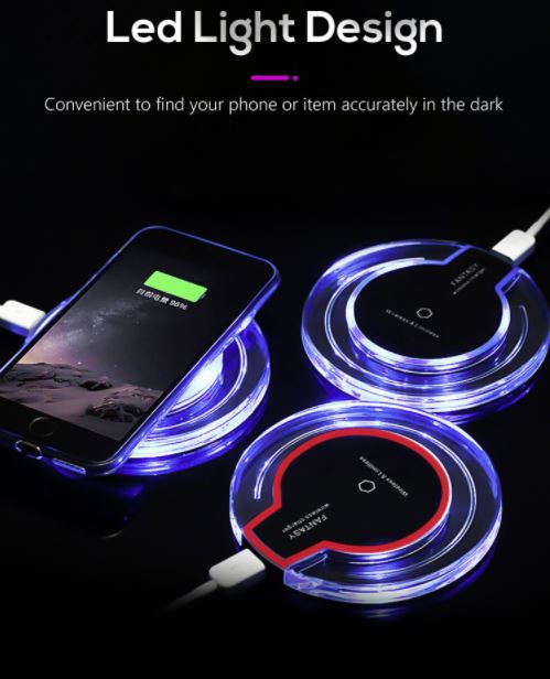 2 x Cedrix QI USB Wireless Chargers | Portable Lightweight | Ultra-Slim | Sleek Circular Disk Deals499