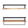 Levede Floating Shelf Brackets Towel Rail Rack Display Shelves Wall Mount Rack Deals499