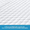 DreamZ Mattress Protector Topper Polyester Cool Fitted Cover Waterproof Double Deals499