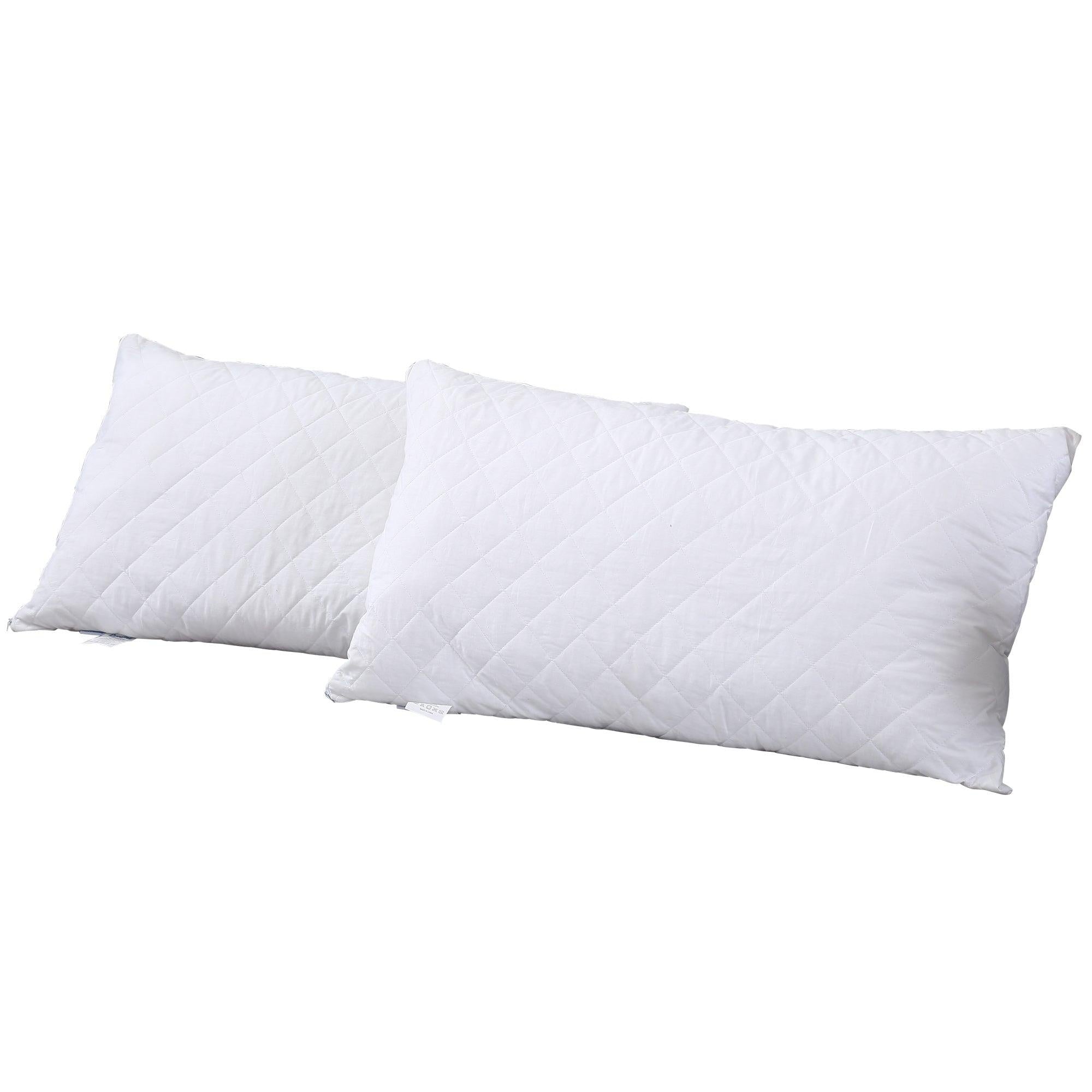 DreamZ Pillow Case Protector Pillowcase 100% Cotton Quilted Soft Cover Cases x2 Deals499