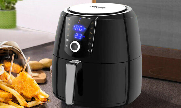 Spector New 7L Air Fryer LCD Health Cooker Low Oil Rapid Deep Frying 1800W Black Deals499