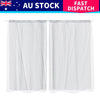 2x Blockout Curtains Panels 3 Layers with Gauze Room Darkening 140x230cm Grey Deals499