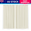 2x Blockout Curtains Panels 3 Layers with Gauze Room Darkening 180x230cm Sand Deals499