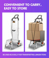 Foldable Shopping Cart Trolley Stainless Steel Basket Luggage Grocery Portable Deals499