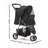 i.Pet 3 Wheel Pet Stroller - Black Deals499