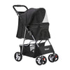 i.Pet 4 Wheel Pet Stroller - Black Deals499