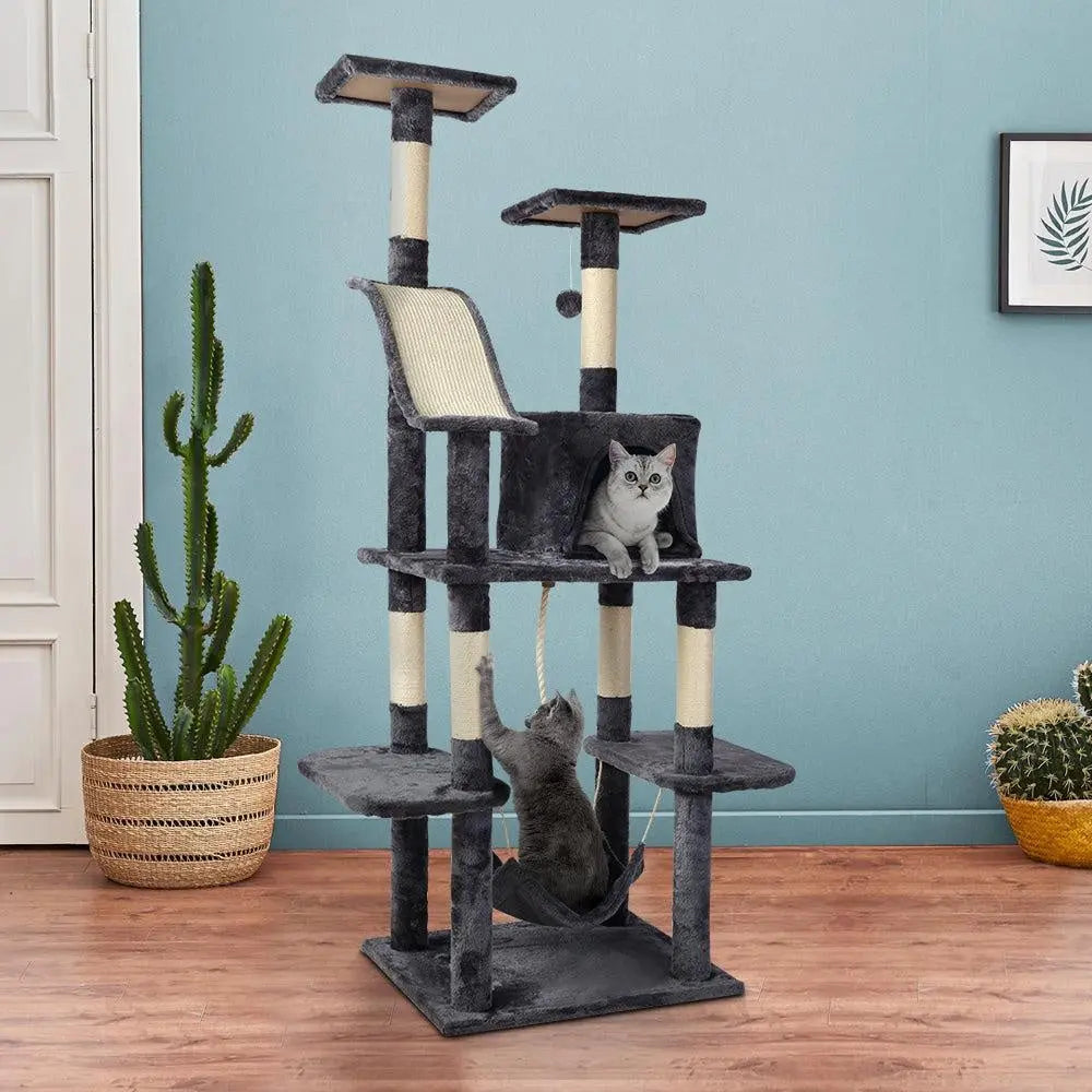 i.Pet Cat Tree 171cm Trees Scratching Post Scratcher Tower Condo House Furniture Wood Deals499