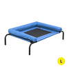 PaWz Pet Bed Heavy Duty Frame Hammock Bolster Trampoline Dog Puppy Mesh L Blue Deals499