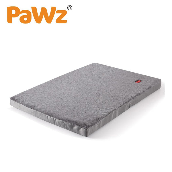 PaWz Pet Bed Foldable Dog Puppy Beds Cushion Pad Pads Soft Plush Black M Deals499