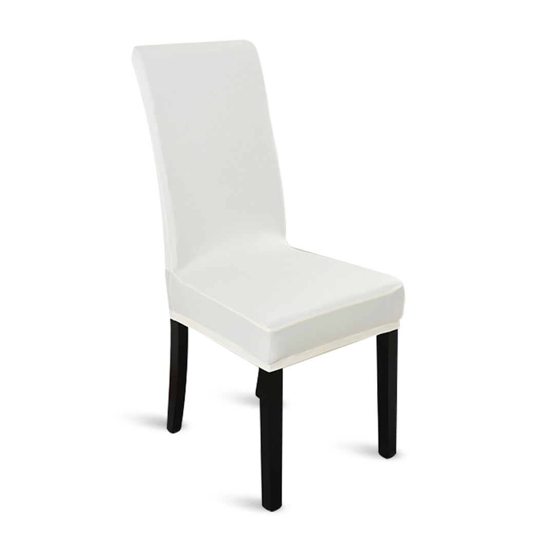 1x Stretch Elastic Chair Covers Dining Room Wedding Banquet Washable White Deals499