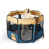 8 Panel Pet Playpen Dog Puppy Play Exercise Enclosure Fence Blue XL Deals499