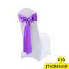 20x Satin Chair Sashes Cloth Cover Wedding Party Event Decoration Table Runner Deals499