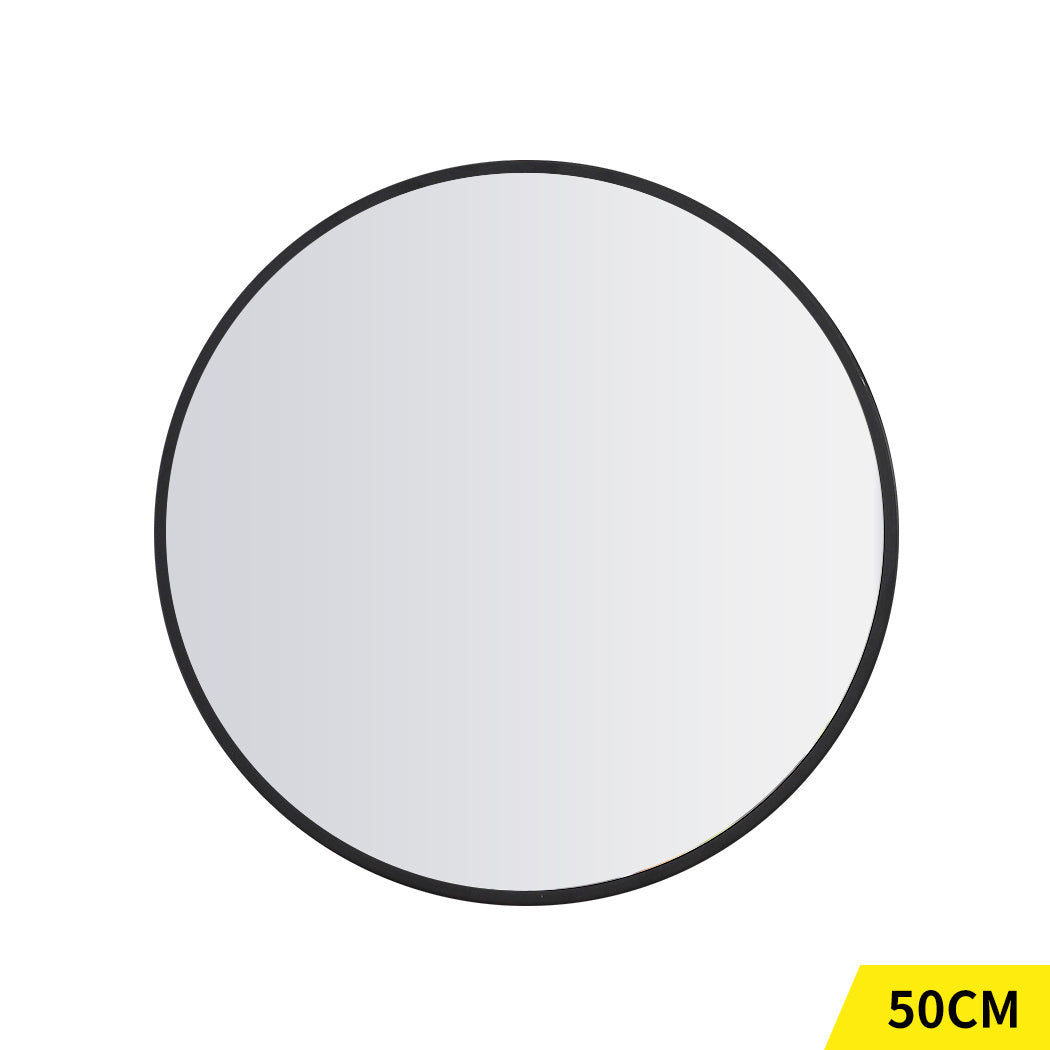 Wall Mirror Round Shaped Bathroom Makeup Mirrors Smooth Edge 50CM Deals499