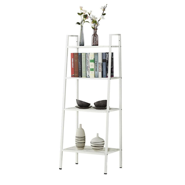 4 Tier Ladder Shelf Unit Bookshelf Bookcase Book Storage Display Rack Stand Deals499